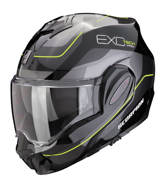 Модуларна каска SCORPION Exo-Tech Evo Pro Commuta black/yellow
